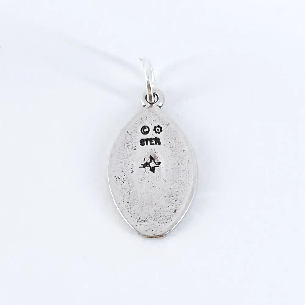 Sterling Silver Christian Ichthys Fish Pendant | Vintage Religious Charm Jewelry